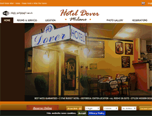 Tablet Screenshot of hoteldovermilan.com